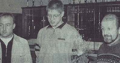 Neüe Leiter der  Sportschützen 1998 Arnold Brinker und Wolfgang Gerdes