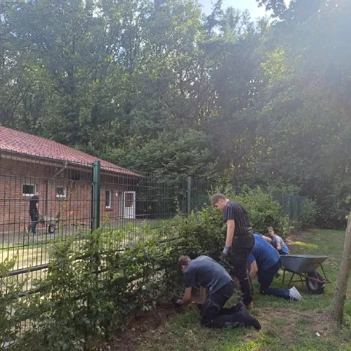 Arbeitseinsatz auf dem Schützenplatz