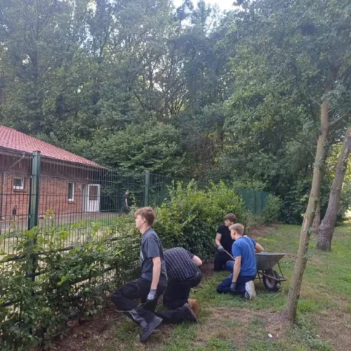 Arbeitseinsatz auf dem Schützenplatz
