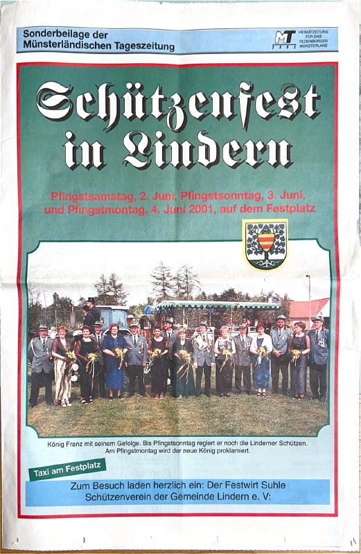 Cover der Sonderbeilage der Münsterländischen Tageszeitung aus dem Jahr 2000