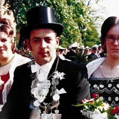 Willy Pleiter als Schützenkönig 1972
