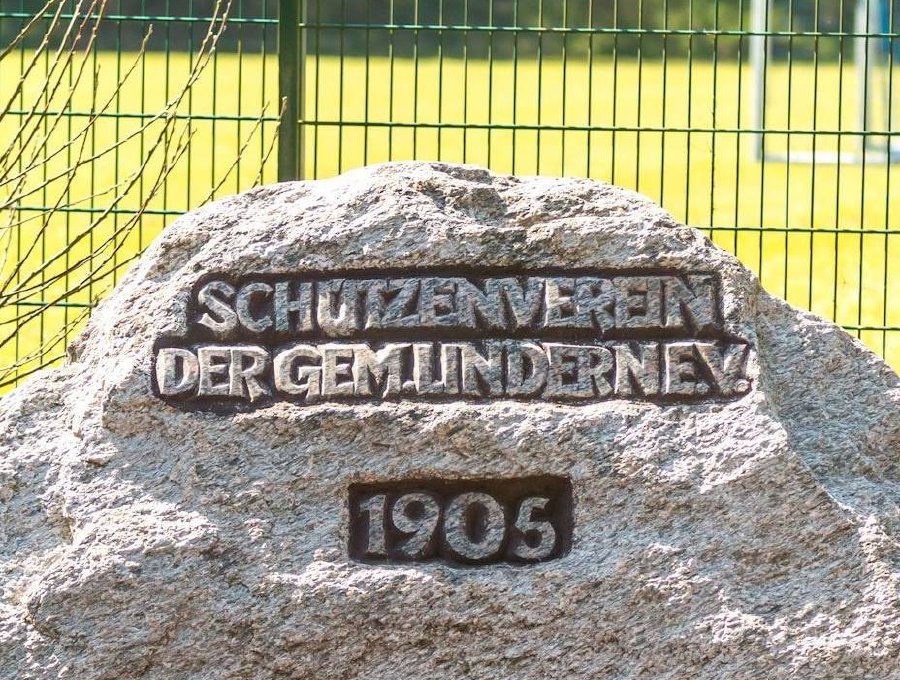 Gründungsstein des Schützenvereins der Gemeinde Lindern von 1905